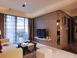 简约风格公寓富裕型140平米以上客厅电视背景墙茶几台湾家居