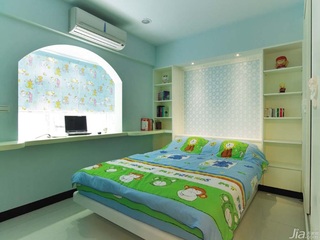 简约风格公寓经济型70平米卧室卧室背景墙床台湾家居
