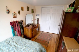 混搭风格公寓经济型70平米卧室床海外家居
