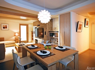 简约风格公寓富裕型120平米餐厅餐桌台湾家居