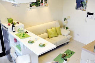 简约风格公寓经济型40平米客厅吧台沙发台湾家居