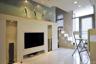 简约风格公寓经济型40平米客厅电视背景墙台湾家居