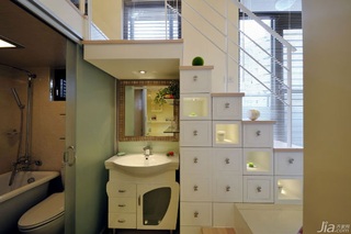 简约风格公寓经济型40平米楼梯洗手台台湾家居
