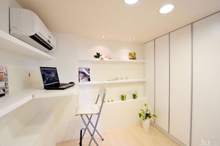 简约风格公寓经济型40平米书房吊顶书桌台湾家居