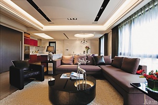 简约风格公寓富裕型客厅吊顶沙发台湾家居