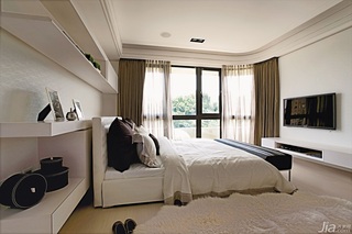 简约风格公寓富裕型卧室吊顶床台湾家居