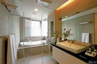 简约风格公寓富裕型卫生间洗手台台湾家居