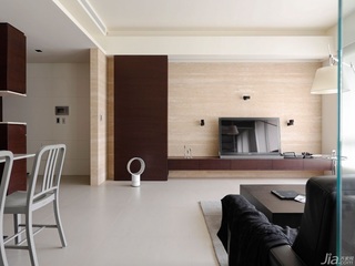 简约风格公寓经济型120平米客厅电视背景墙电视柜台湾家居