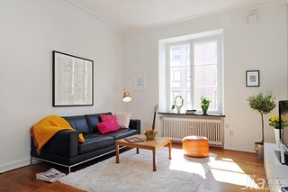 北欧风格小户型经济型50平米客厅沙发图片