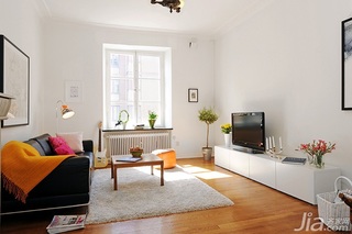 北欧风格小户型经济型50平米客厅电视柜图片