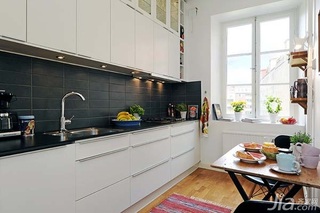 北欧风格小户型经济型50平米厨房橱柜定制