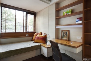简约风格别墅富裕型140平米以上卧室地台书桌台湾家居