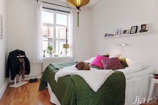 宜家风格小户型经济型60平米卧室床图片