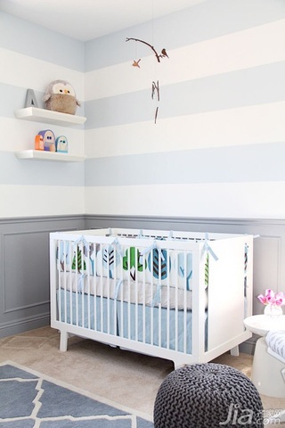 公寓100平米儿童房婴儿床图片