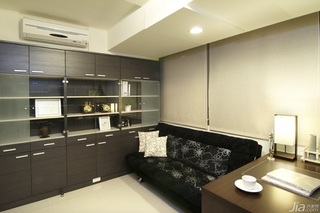 简约风格公寓富裕型80平米书房书架台湾家居