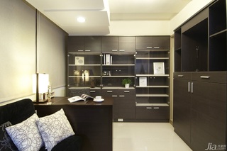 简约风格公寓富裕型80平米书房书桌台湾家居