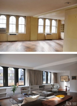 简约风格复式富裕型90平米客厅沙发海外家居