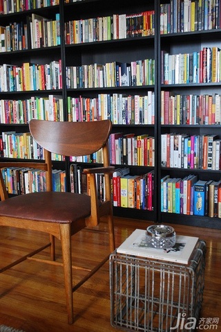 美式乡村风格公寓经济型100平米书架图片