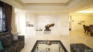 新古典风格公寓富裕型140平米以上客厅电视背景墙台湾家居