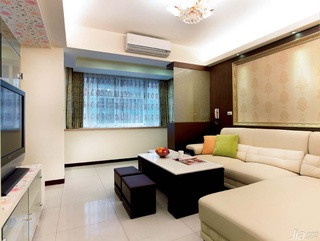 简约风格公寓富裕型80平米客厅吊顶沙发台湾家居