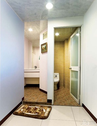 简约风格公寓富裕型80平米卫生间台湾家居