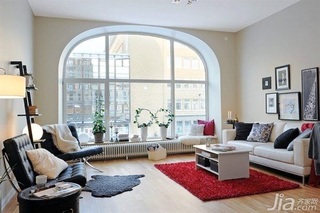 简约风格公寓经济型90平米客厅飘窗沙发海外家居