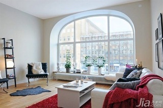 简约风格公寓经济型90平米客厅飘窗沙发海外家居