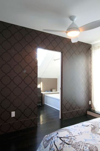 简约风格复式富裕型110平米卧室床海外家居