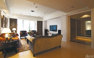 新古典风格公寓富裕型140平米以上客厅吊顶台湾家居