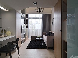 简约风格公寓经济型60平米客厅茶几台湾家居