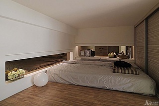 简约风格公寓经济型60平米卧室床台湾家居