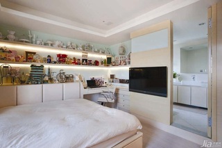简约风格公寓富裕型130平米卧室台湾家居