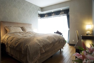 混搭风格三居室富裕型140平米以上卧室窗帘效果图