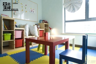 混搭风格三居室富裕型140平米以上儿童房装修