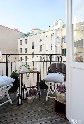 北欧风格公寓经济型110平米阳台海外家居