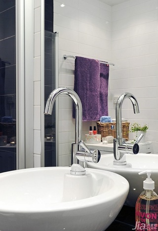 北欧风格公寓经济型110平米卫生间洗手台海外家居