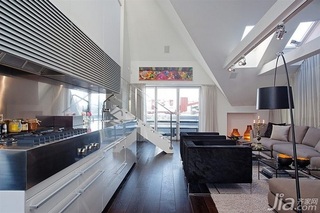 简约风格公寓经济型110平米客厅楼梯沙发海外家居