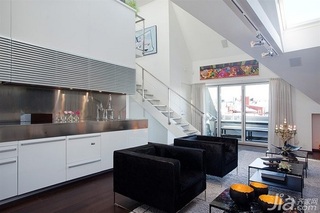 简约风格公寓经济型110平米厨房楼梯橱柜海外家居