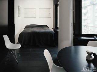 简约风格公寓黑白经济型70平米卧室床海外家居
