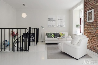 北欧风格公寓白色经济型120平米客厅茶几海外家居