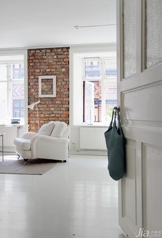北欧风格公寓白色经济型120平米客厅沙发海外家居