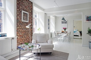 北欧风格公寓小清新经济型120平米客厅沙发海外家居