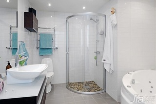 北欧风格公寓经济型120平米卫生间洗手台海外家居