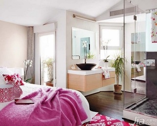 东南亚风格公寓经济型90平米卧室床海外家居