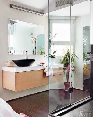 东南亚风格公寓经济型90平米卫生间洗手台海外家居