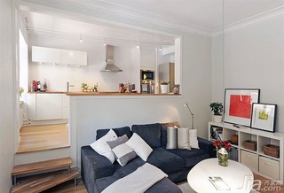 北欧风格公寓经济型90平米客厅沙发海外家居