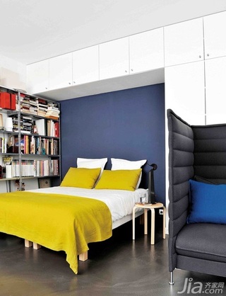 loft风格小户型经济型40平米卧室床海外家居