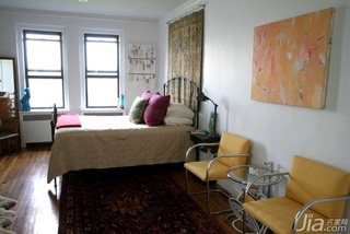 混搭风格二居室经济型80平米卧室床海外家居