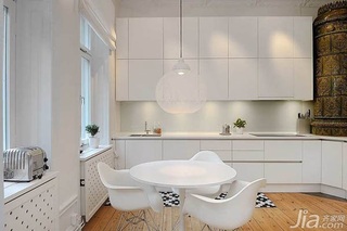 北欧风格公寓白色经济型120平米厨房橱柜海外家居