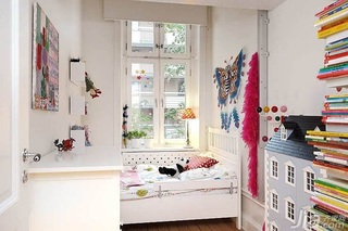 北欧风格公寓可爱经济型120平米儿童房儿童床海外家居
